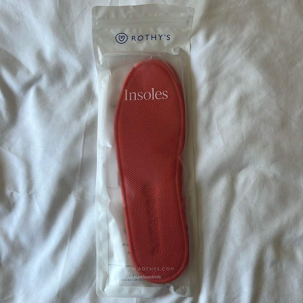 Rothy’s The Sneaker Orange Insoles Size 8 Women US